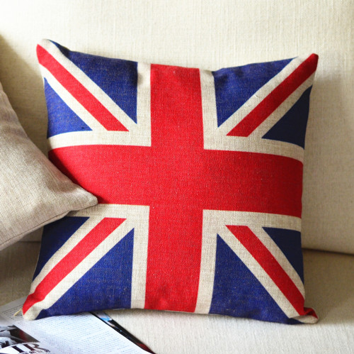 Uk Flag Print Decorative Pillow On Luulla